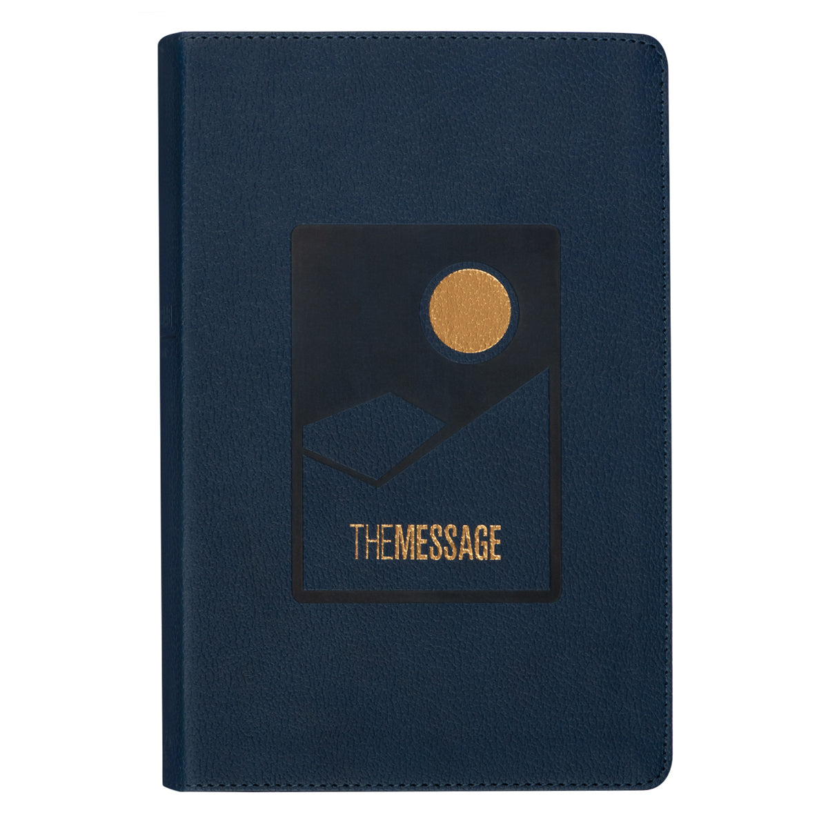 The Message Deluxe Gift: The Bible In Contemporary Language Large Print Navy (Imitation Leather)