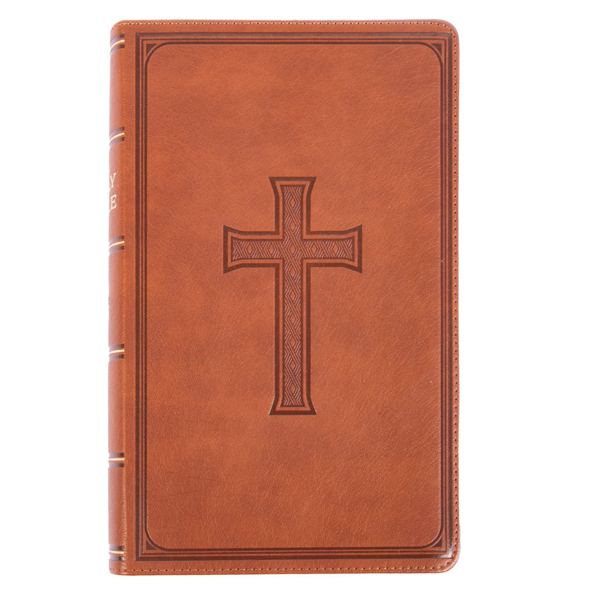KJV Brown Faux Leather Medium Bible Giant Print