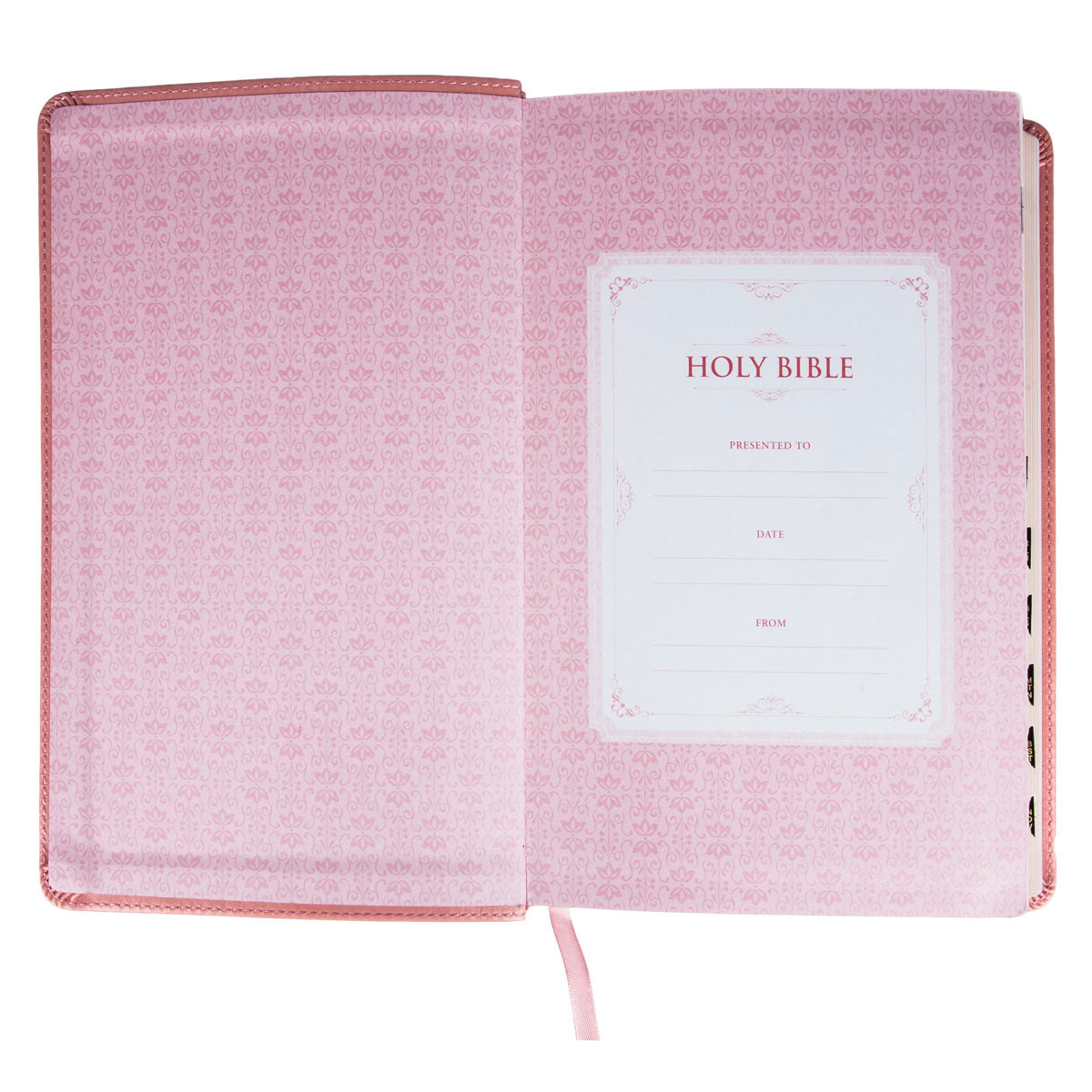 KJV Pink Faux Leather Bible Giant Print
