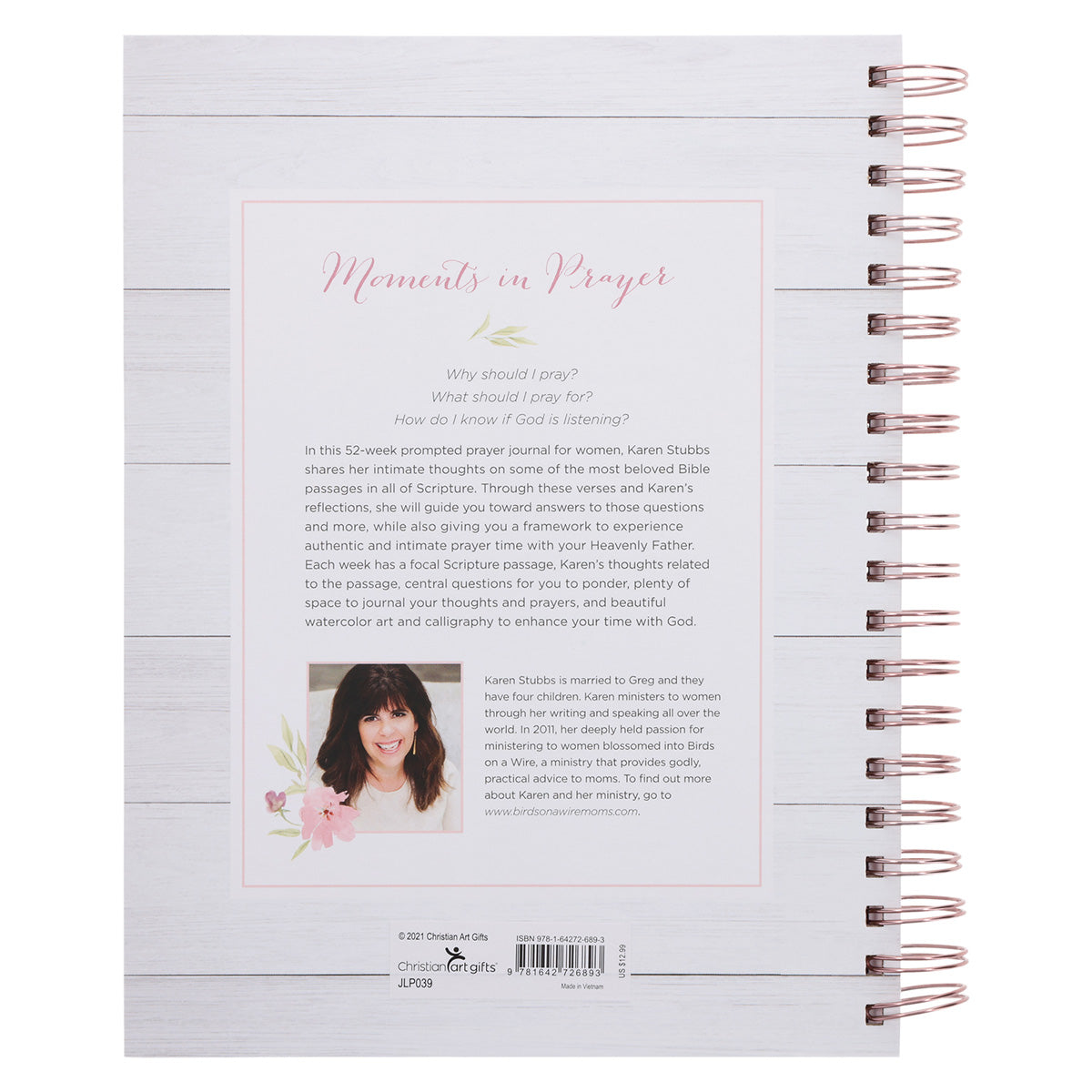Moments In Prayer: A 52-Week Prayer Journal for Women (Wirebound)
