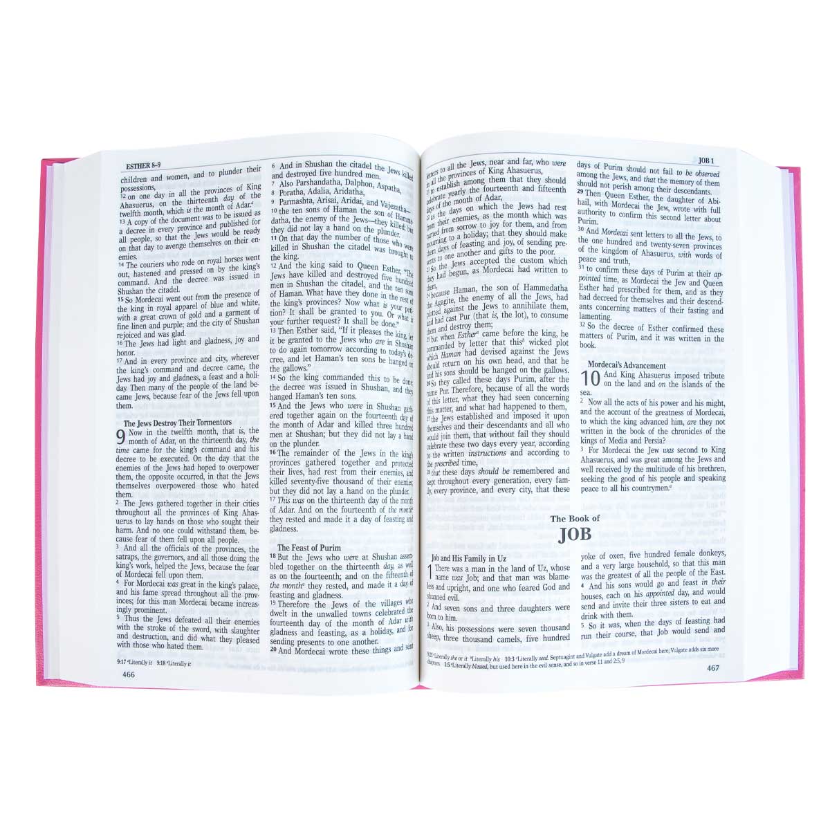 NKJV Pink Hardcover Bible