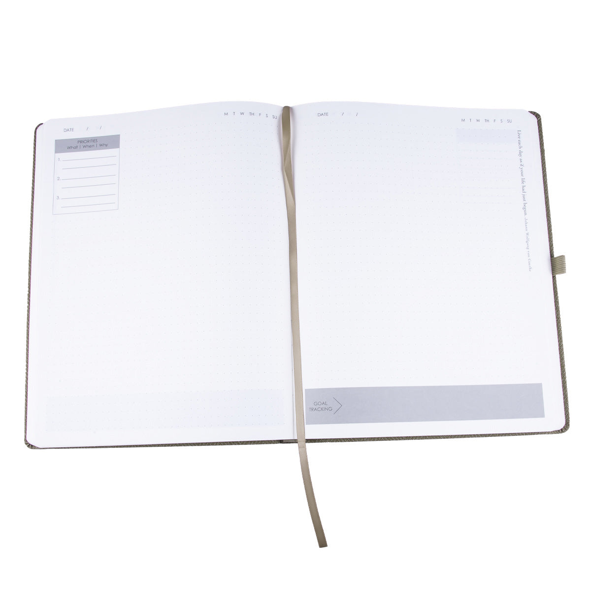 Baxter Undated Planner A4 Sand Color (Durable Synthetic Fibre Flexcover)