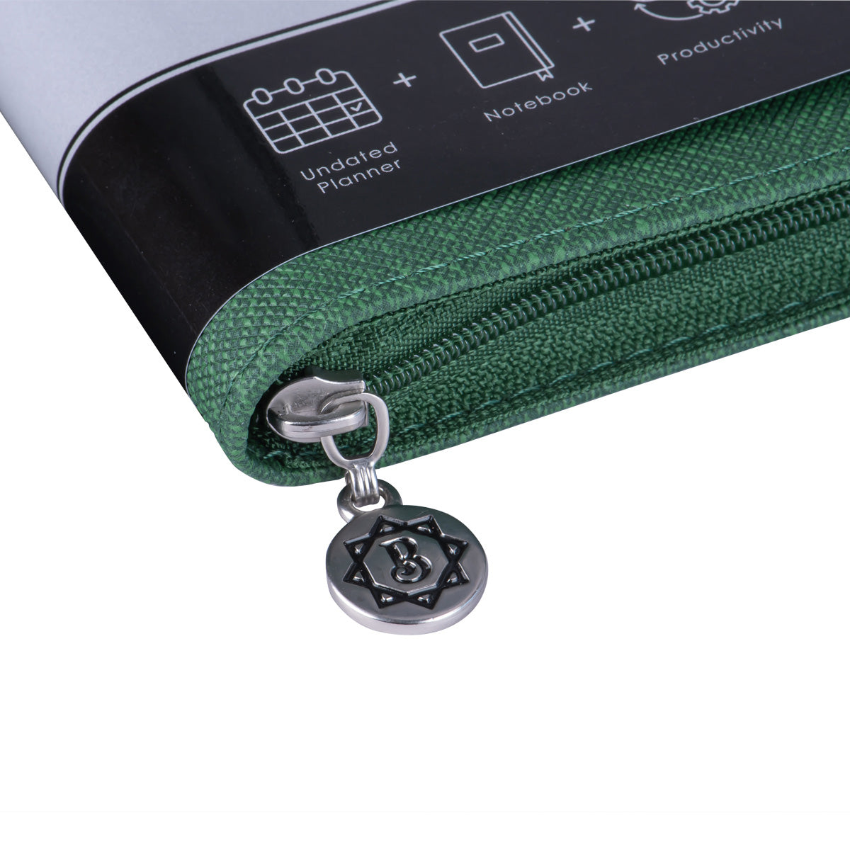 Baxter Undated Planner Premium Edition Green (Durable Synthetic Fibre Flexcover With Zip)