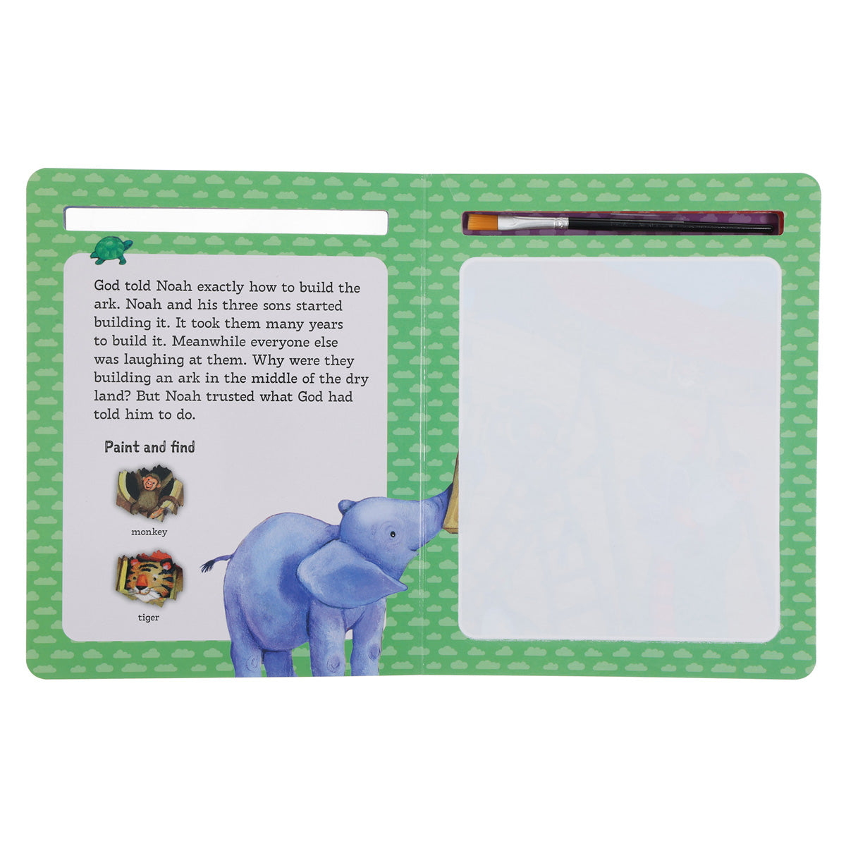 Noah’s Amazing Ark: Paint-and-Find Bible Stories (Board Book)