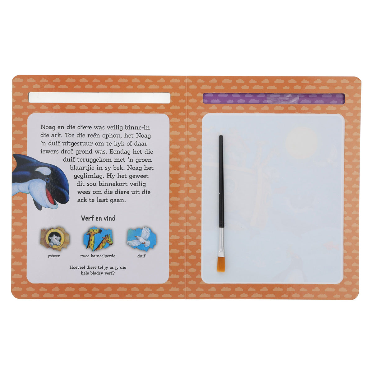Noag Se Wonderlike Ark: Verf-en-Soek Bybelstories (Kartonboekie)