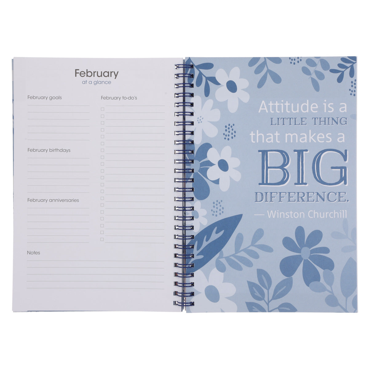 2026 Diary - Daily Planner - Inspirational - Take Time - Wirebound
