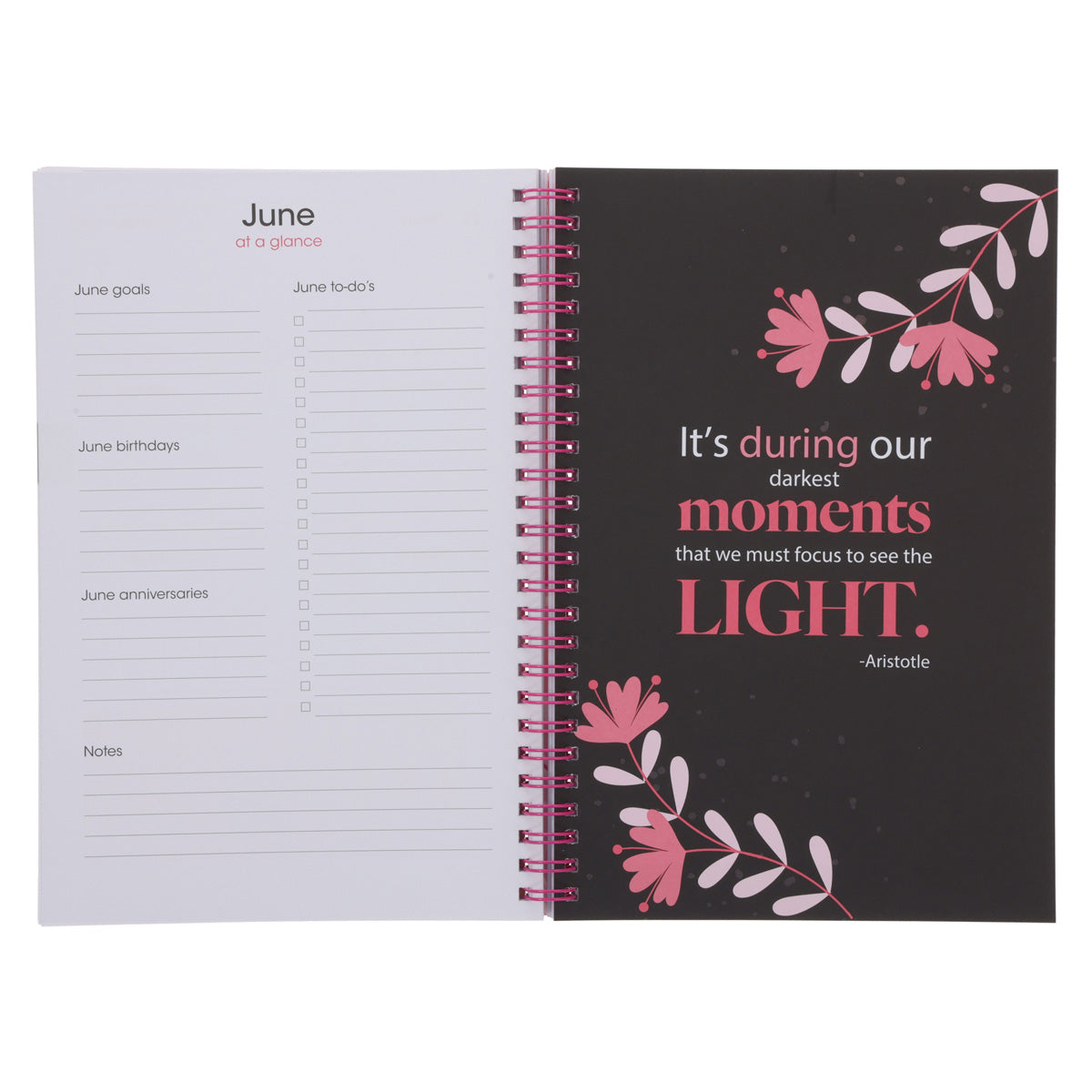 2026 Diary - Daily Planner - Inspirational - Make Today Amazing - Wirebound