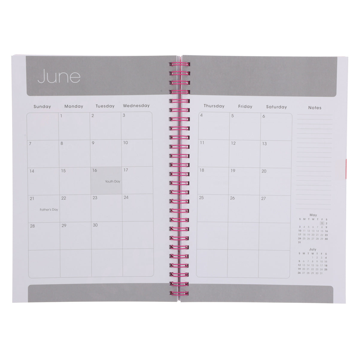 2026 Diary - Daily Planner - Inspirational - Make Today Amazing - Wirebound