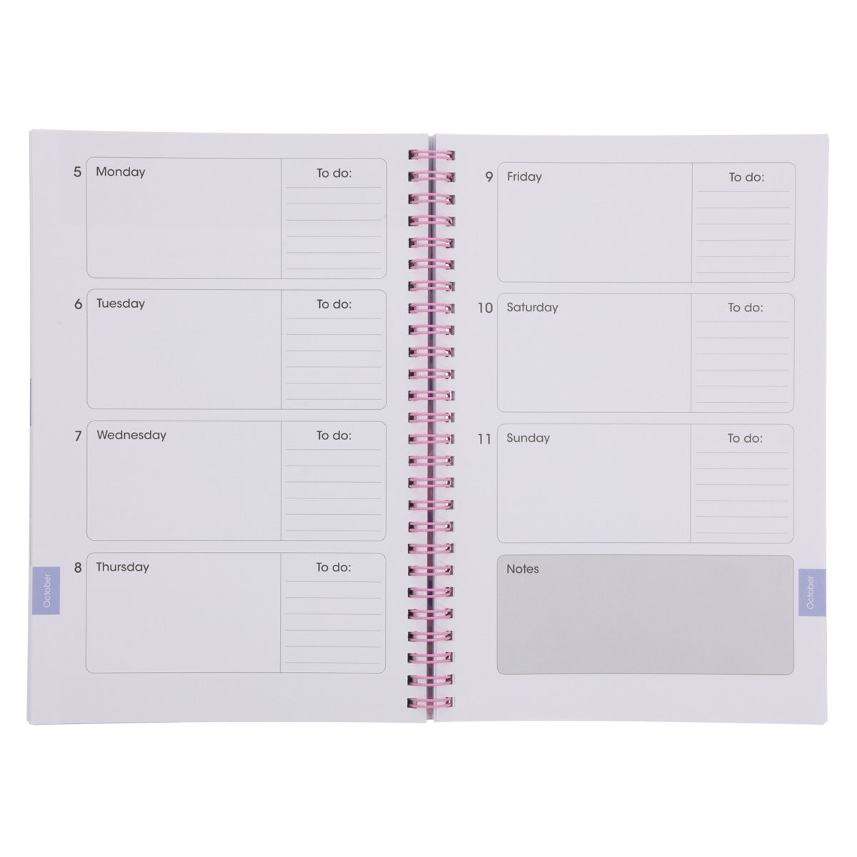 2026 Diary - Daily Planner - Inspirational - Great Things Await - Wirebound