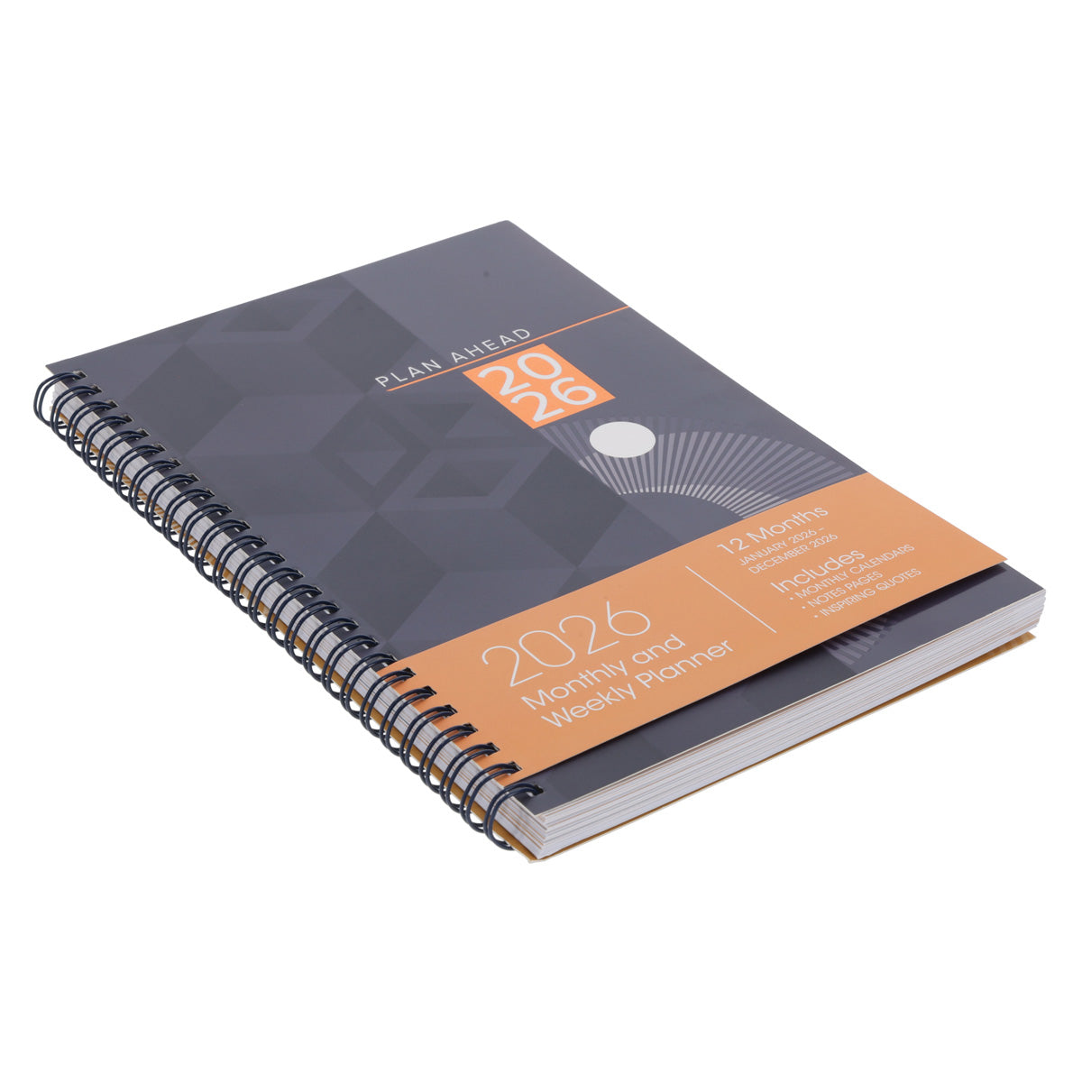 2026 Diary - Daily Planner - Inspirational - Plan Ahead - Wirebound