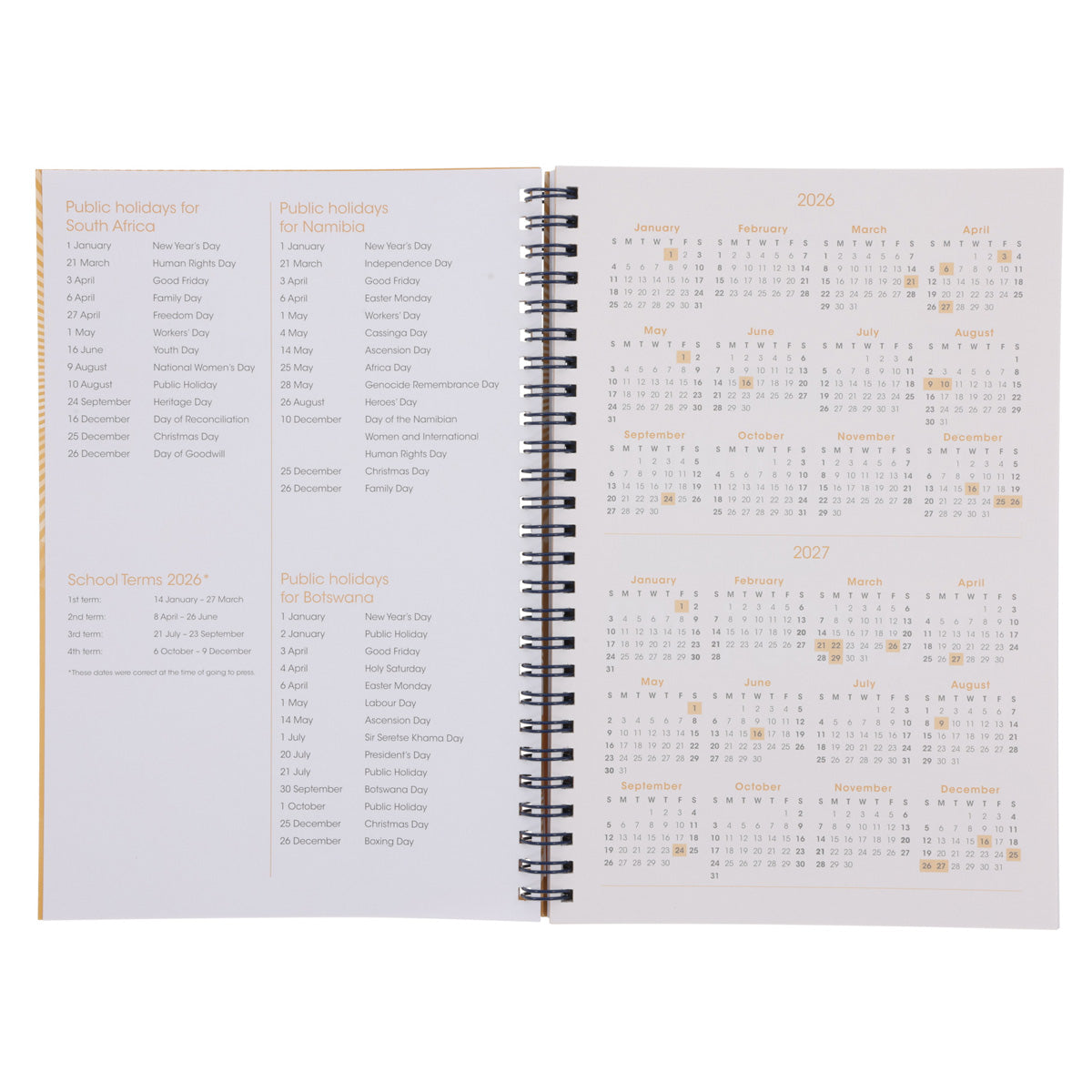 2026 Diary - Daily Planner - Inspirational - Plan Ahead - Wirebound
