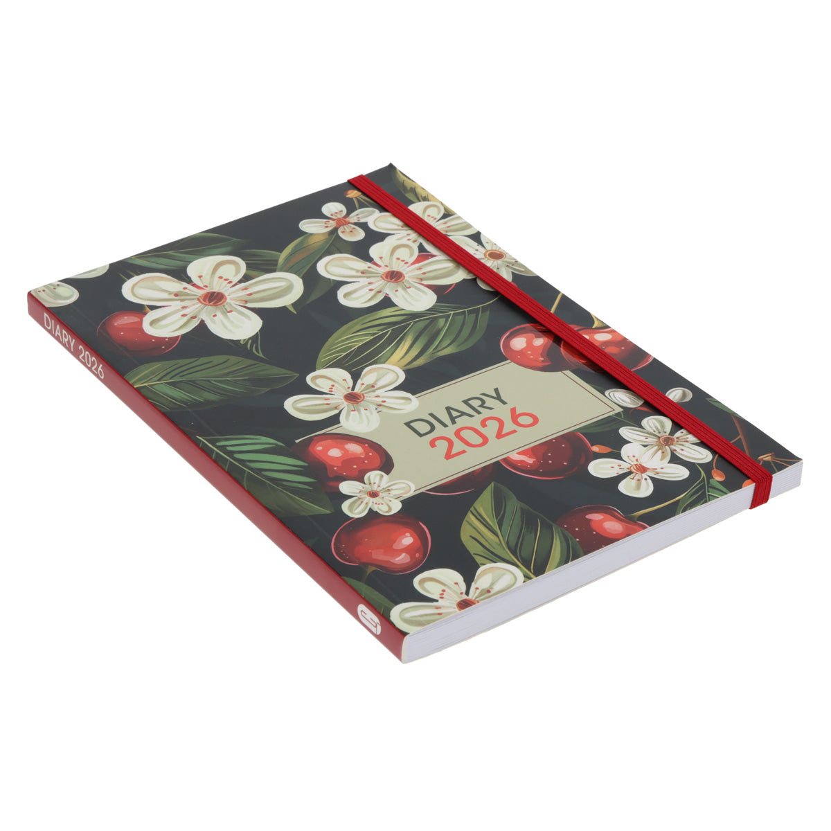 2026 A5 Diary - Daily Planner - Cherries and Blossoms - Paperback