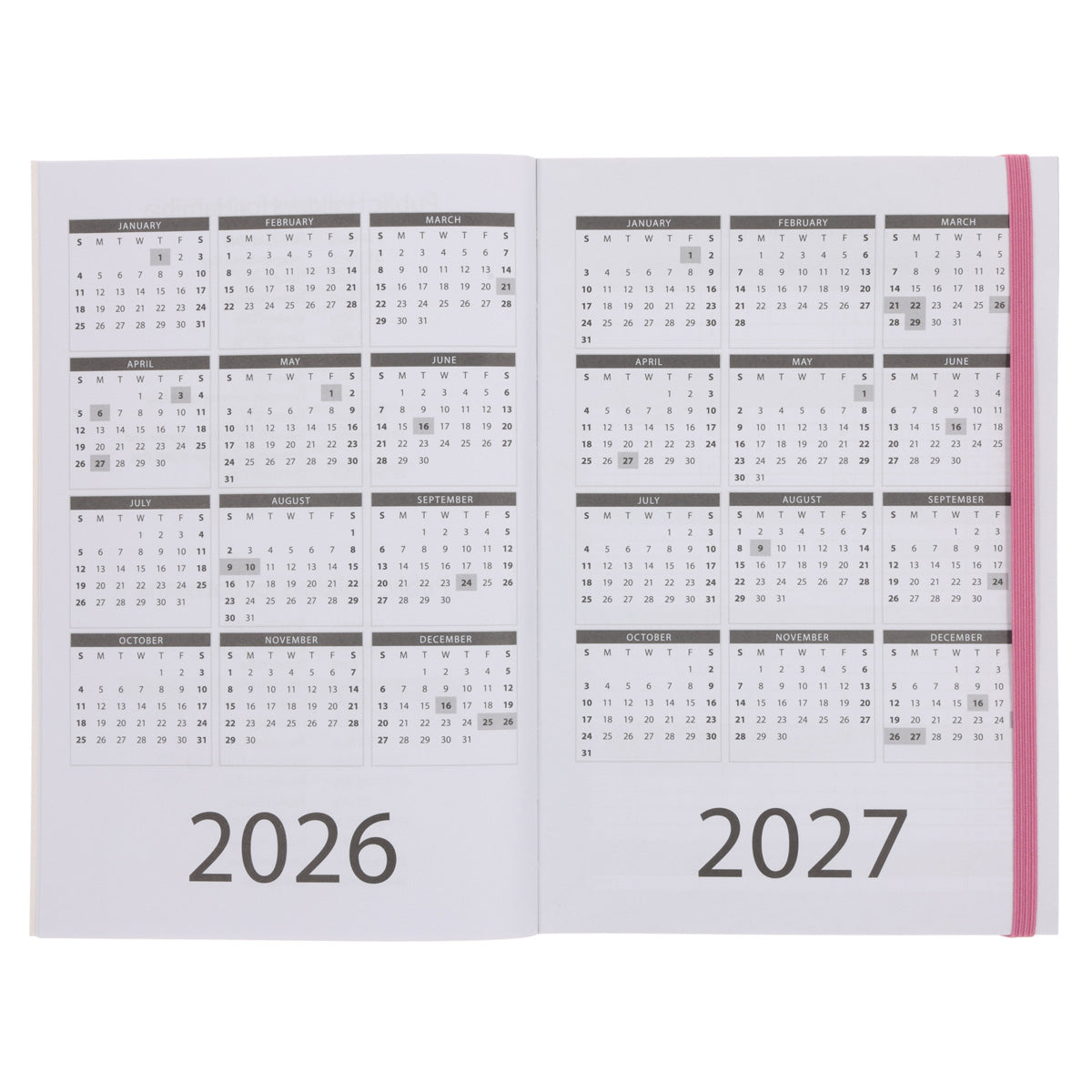 2026 A5 Diary - Daily Planner - Floral - Paperback