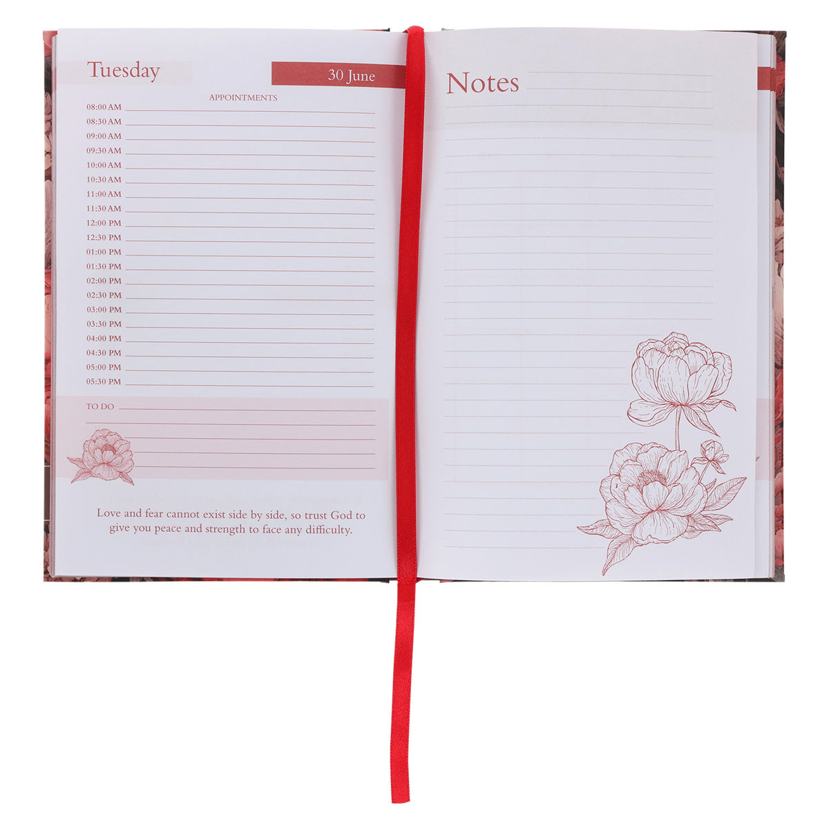 2026 Nina Smit Diary - Daily Planner for Women - Floral - Hardcover