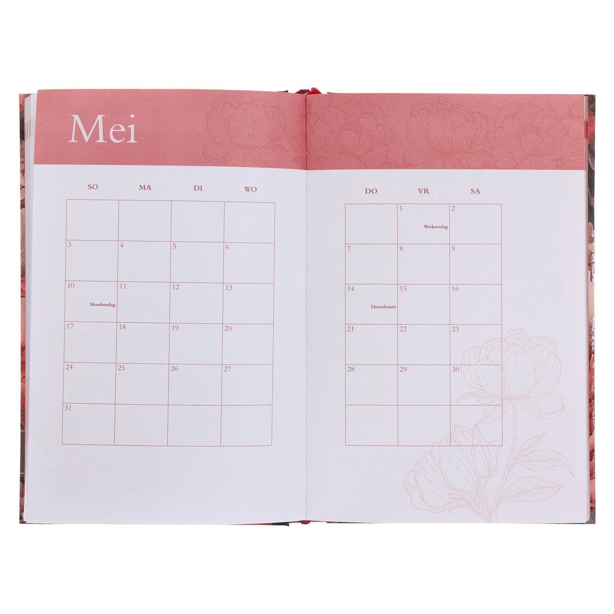 2026 Nina Smit Dagboek - Dagbeplanner Blomme - Hardeband