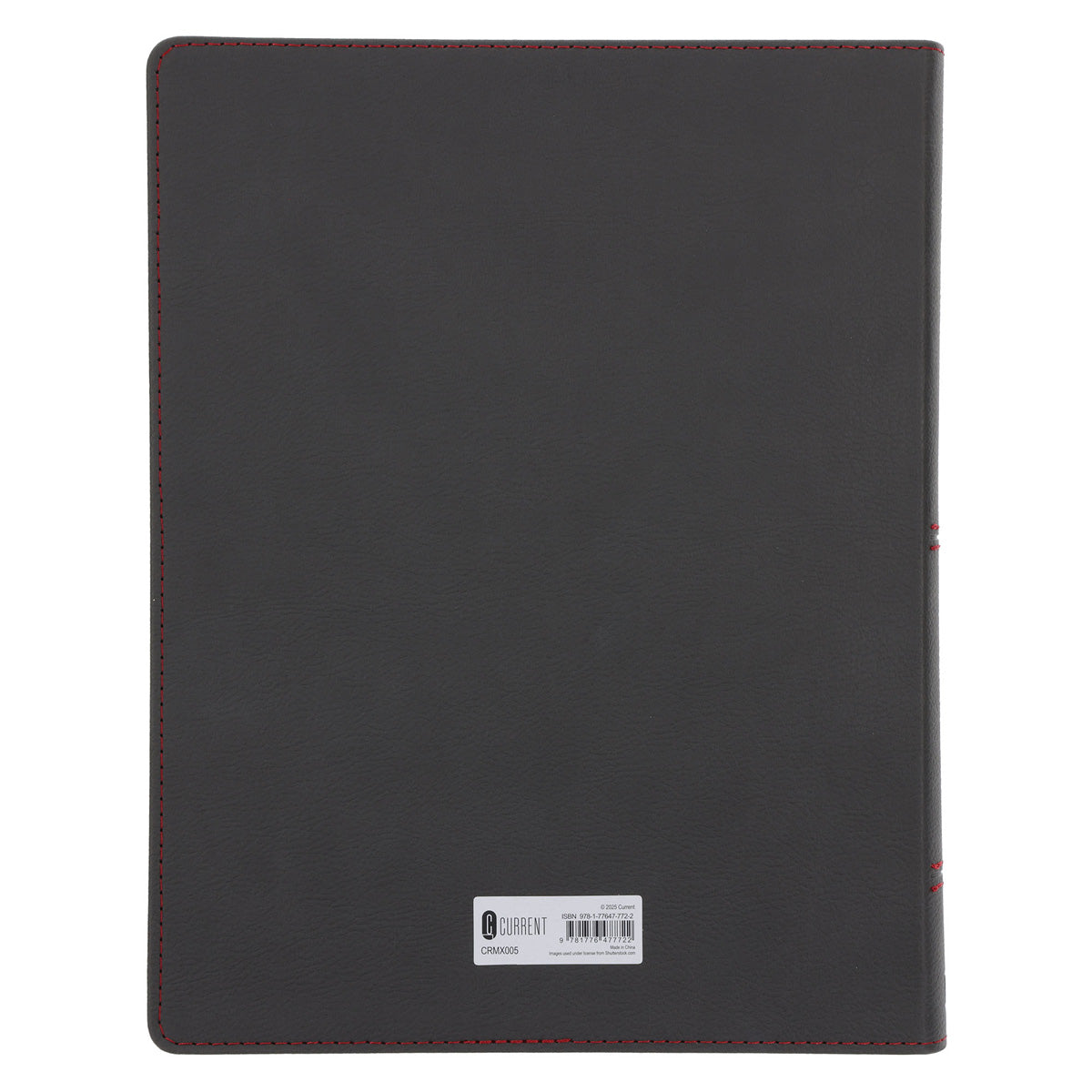 2026 John Maxwell A4 Diary - Daily Planner Red and Grey - Imitation Leather