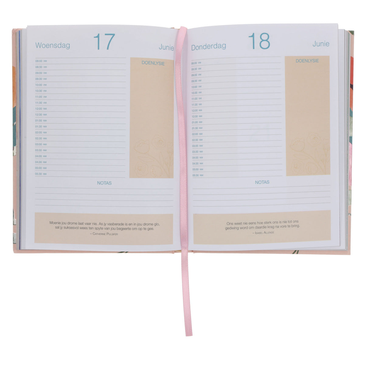 2026 Dagboek - Dagbeplanner - Leefstyl vir die Vrou - Hardeband