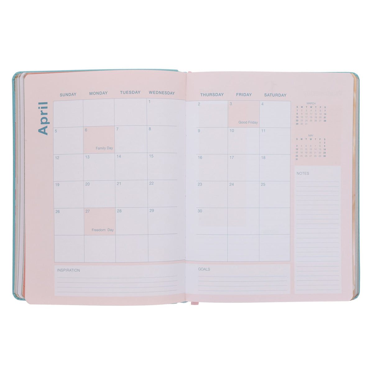 2026 Diary - Daily Planner - Lifestyle for Women - Imitation Leather