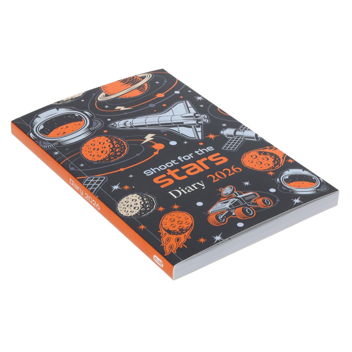 2026 School Diary - Daily Planner for Boys - Shoot for the Stars - Paperback