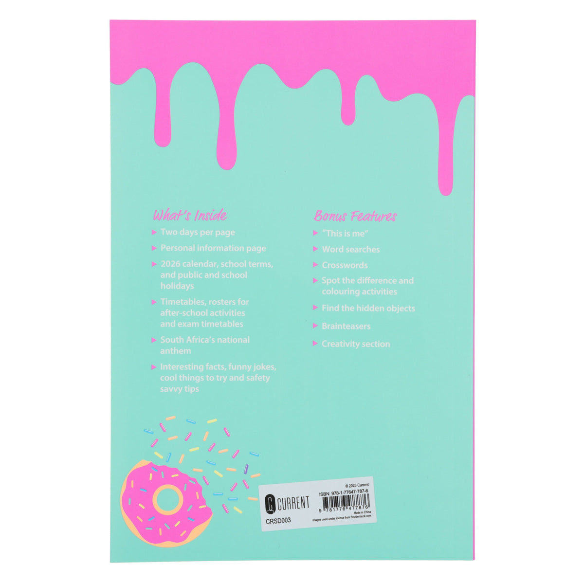 2026 School Diary - Daily Planner for Girls - Paperback