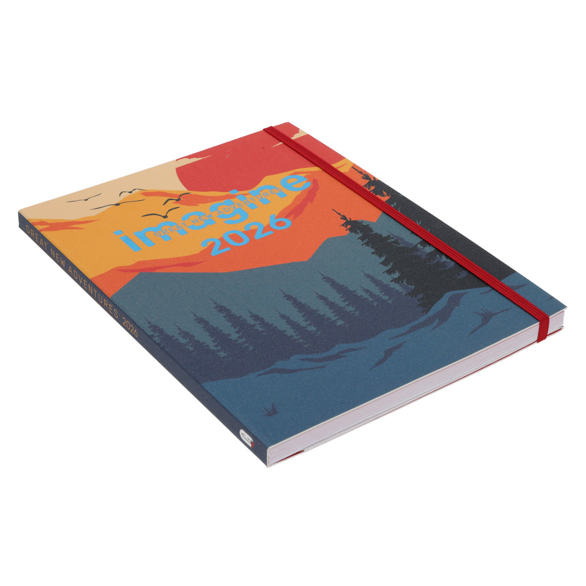 2026 Diary - Daily Planner - Imagine Great New Adventures - Flexcover