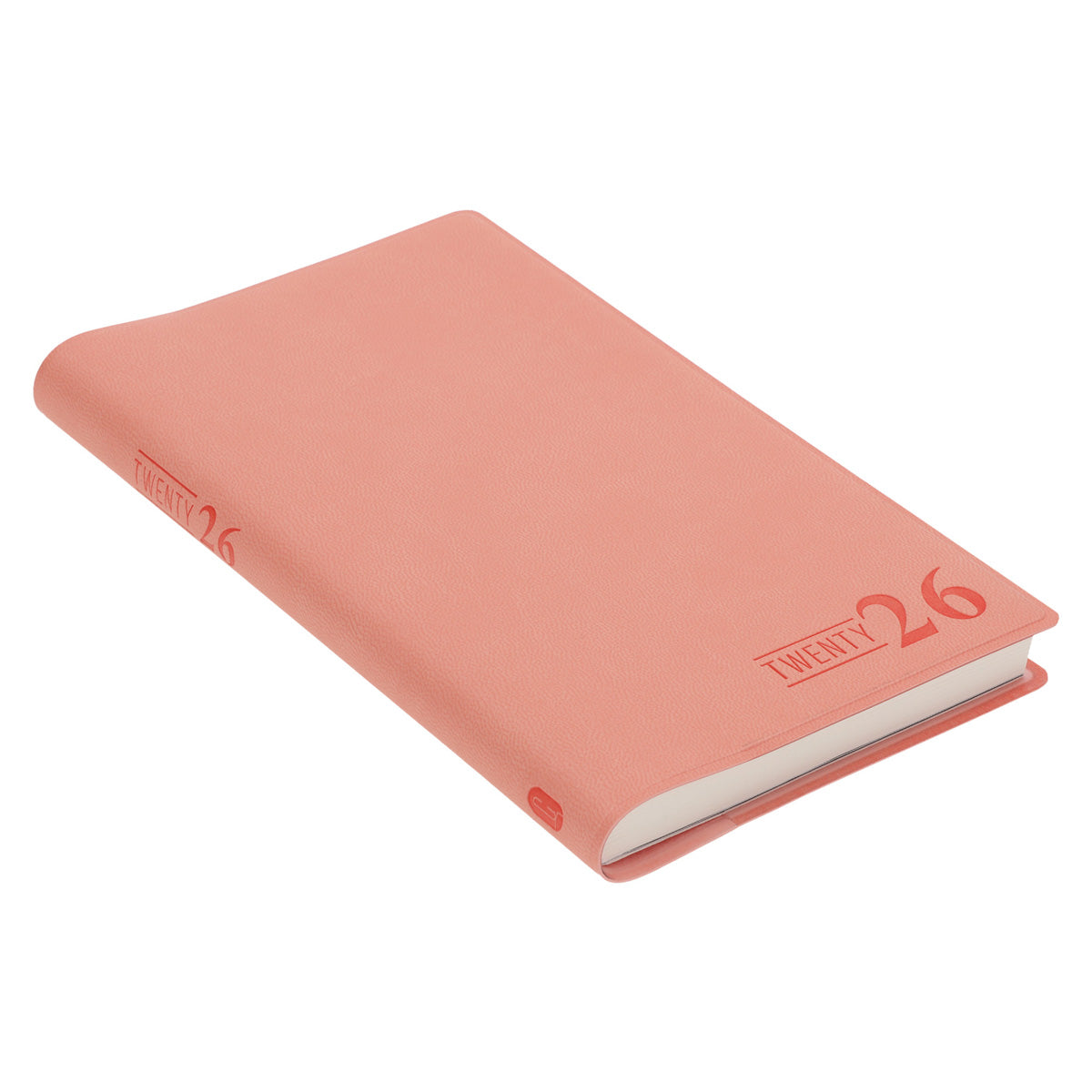 2026 Diary - 18-Month Planner and Notebook - Coral - Imitation Leather
