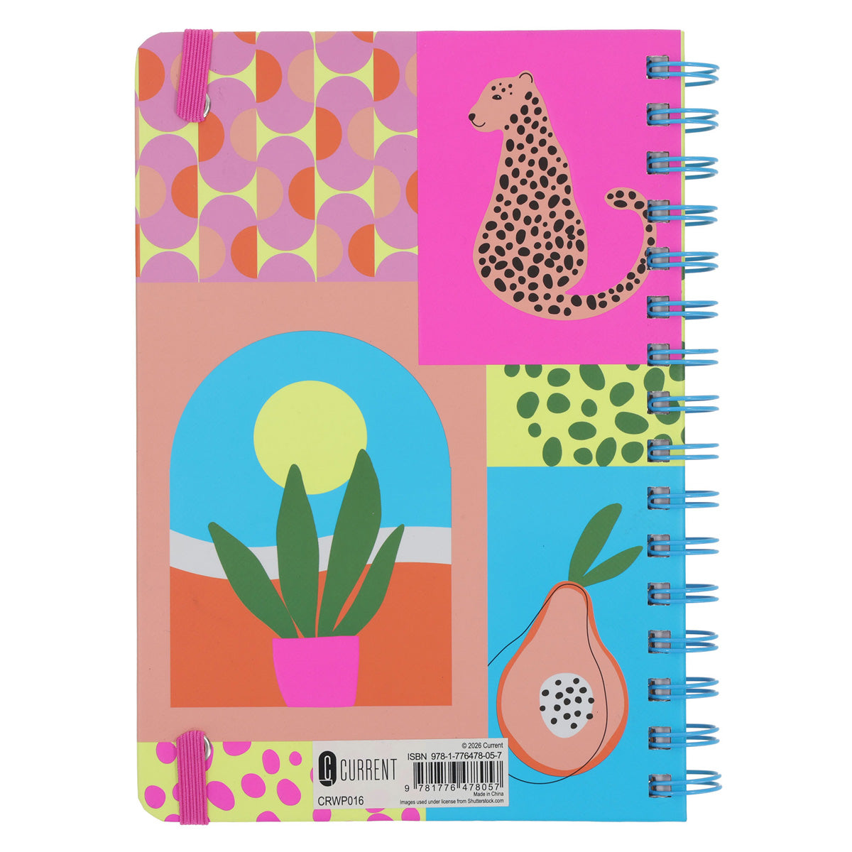 2027 A5 Diary - Daily Planner - Neon - Wirebound