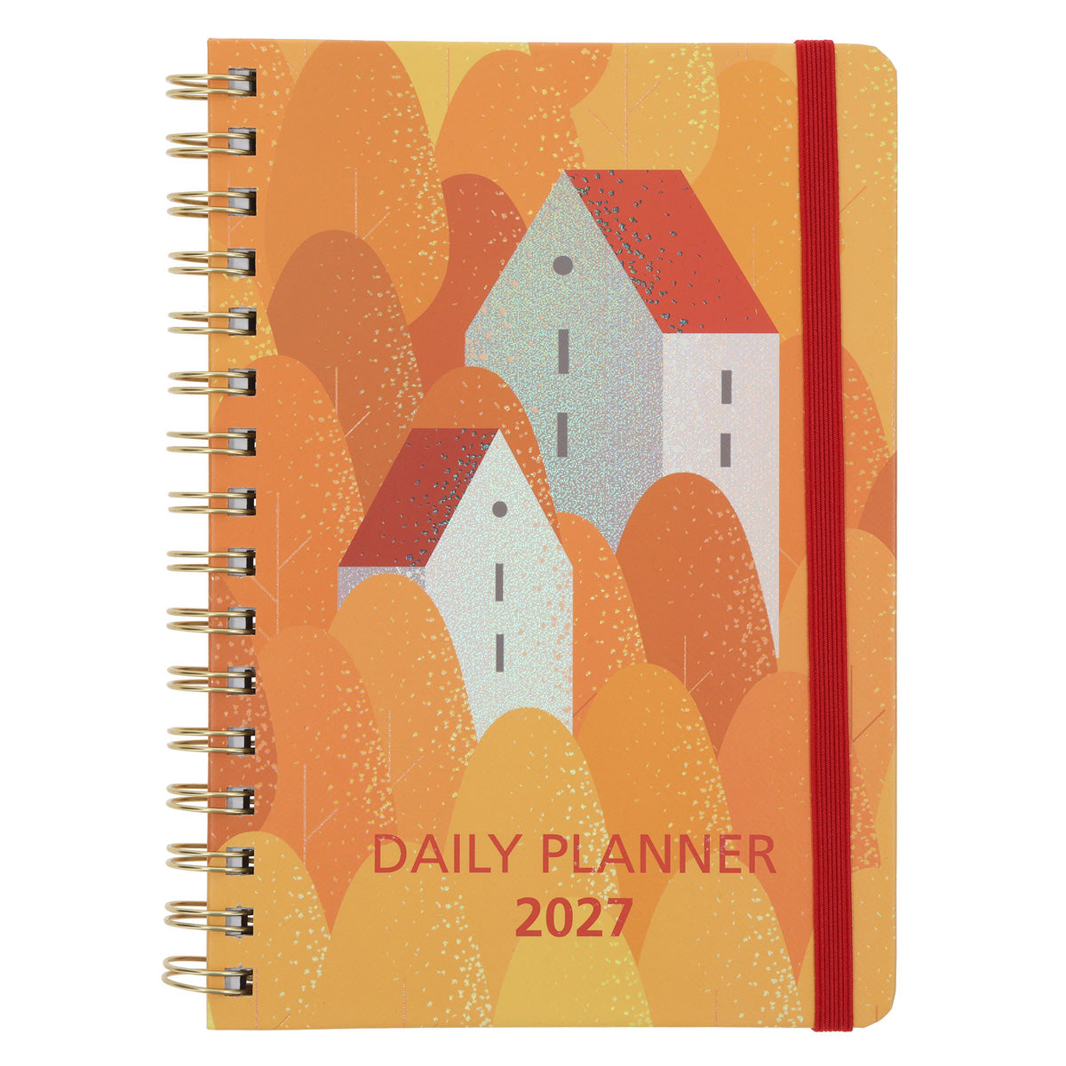 2027 A5 Diary - Daily Planner - Mountain Scene - Wirebound