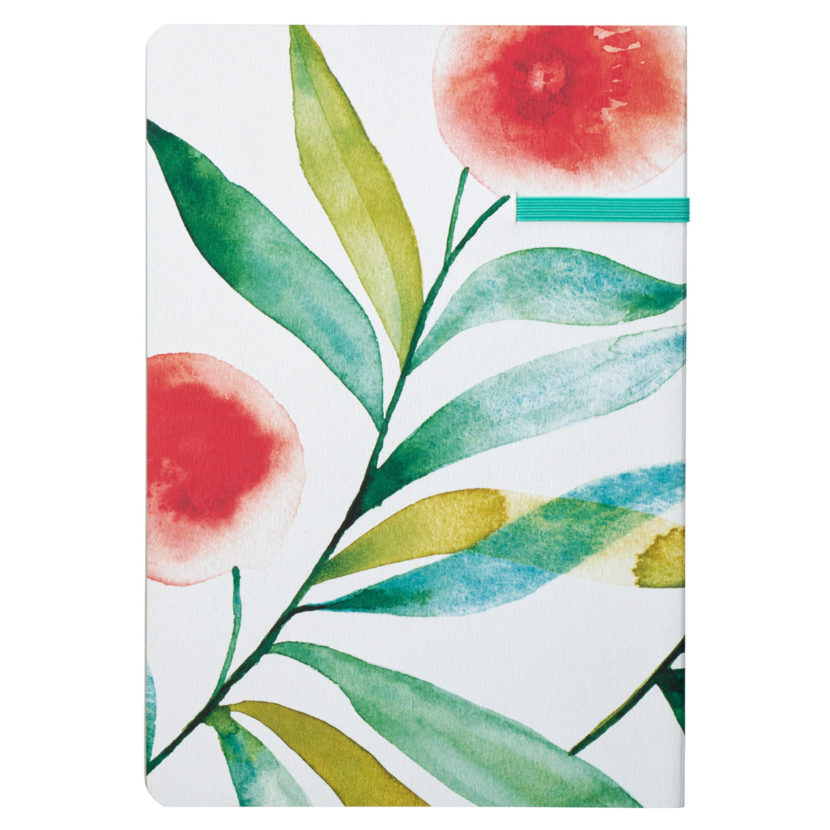 Never Give Up Ever Orange Blossoms Paperback Journal with Elastic Closure