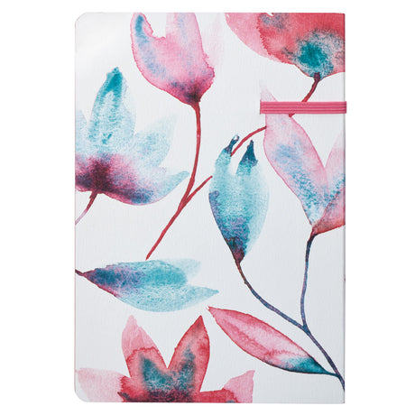 Shine Your Light Pink Petals Paperback Journal with Elastic Closure