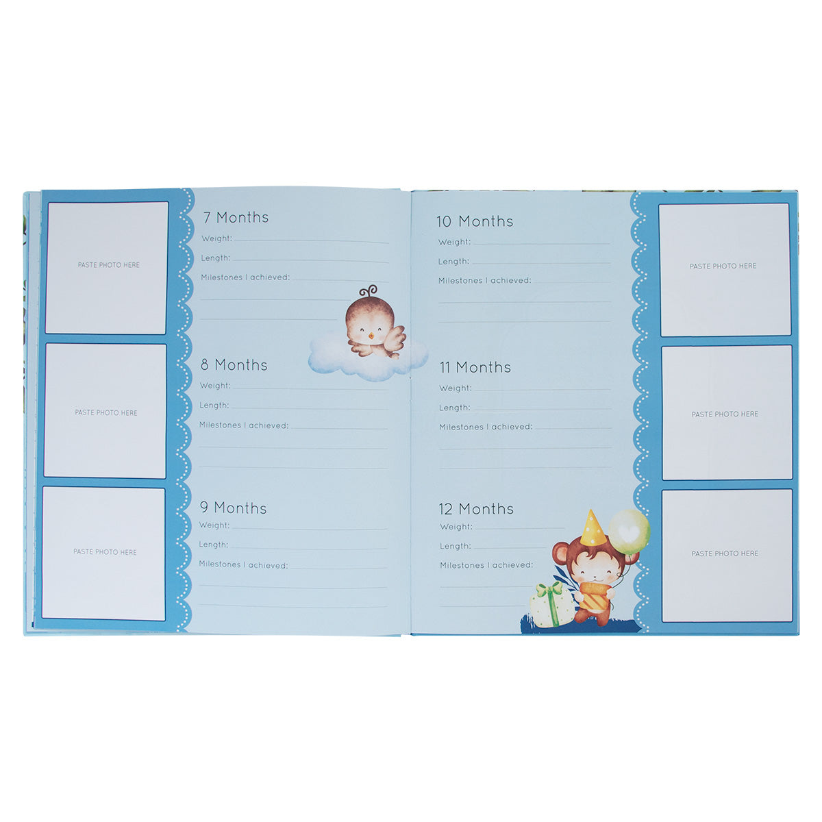 My First Year: A Memory Book For Baby Boys (Hardcover)