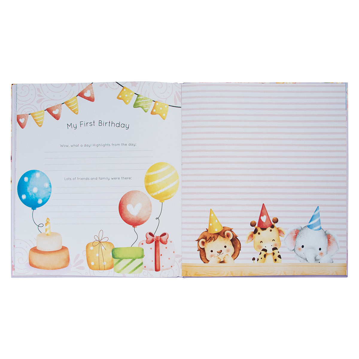My First Year: A Memory Book For Baby Girls (Hardcover)