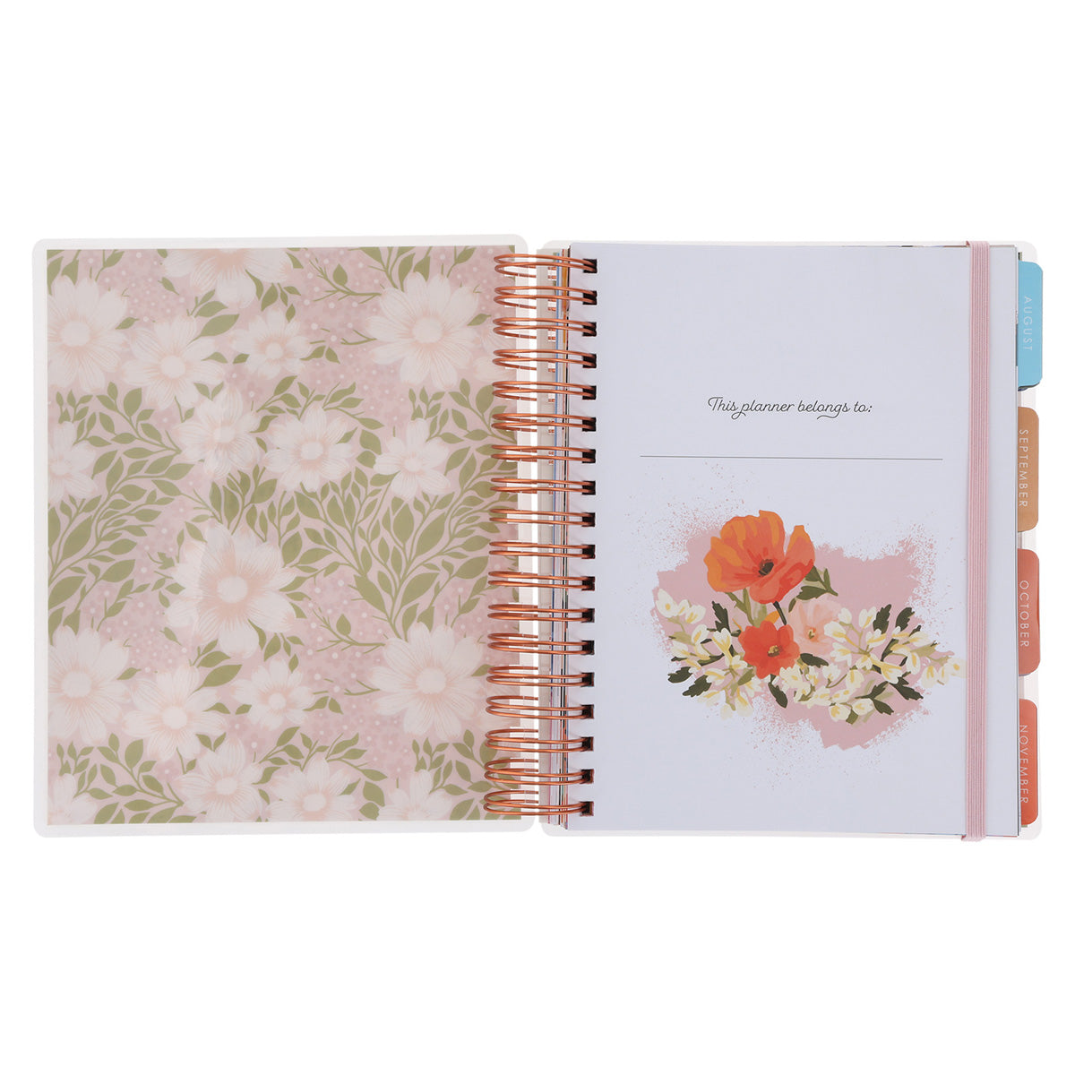 2026 Diary - 18-Month Planner for Women - Thankful Grateful Blessed - Wirebound