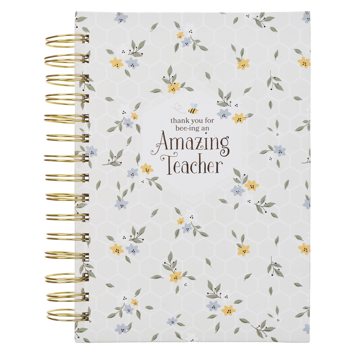 Thank You for Bee-ing an Amazing Teacher Hardcover Wirebound Journal