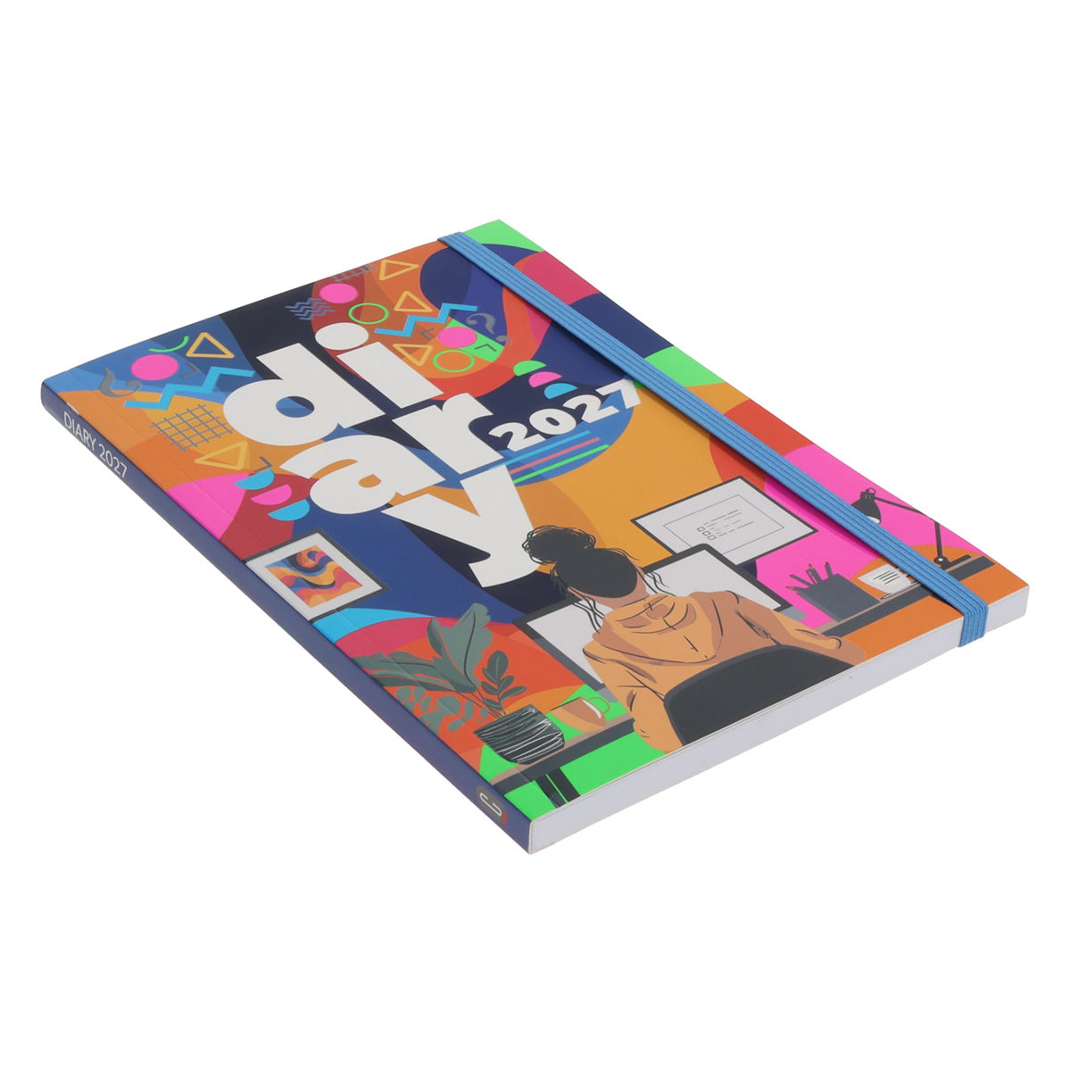 2027 A5 Diary - Daily Planner - Study Girl - Paperback