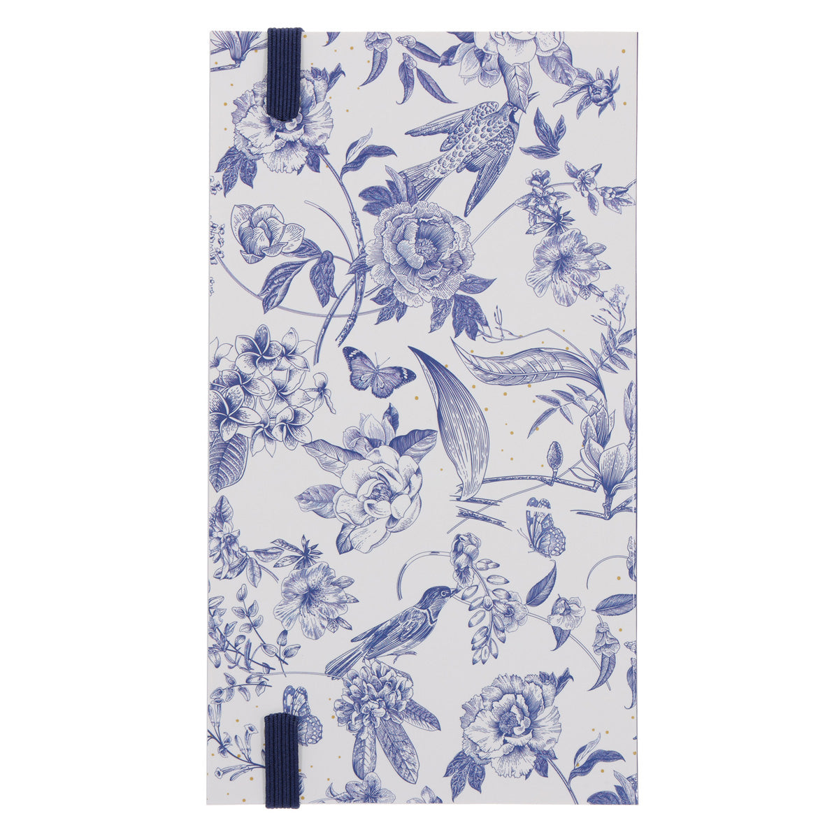 2027 Pocket Diary - Daily Planner - Navy Flowers & Birds - Paperback