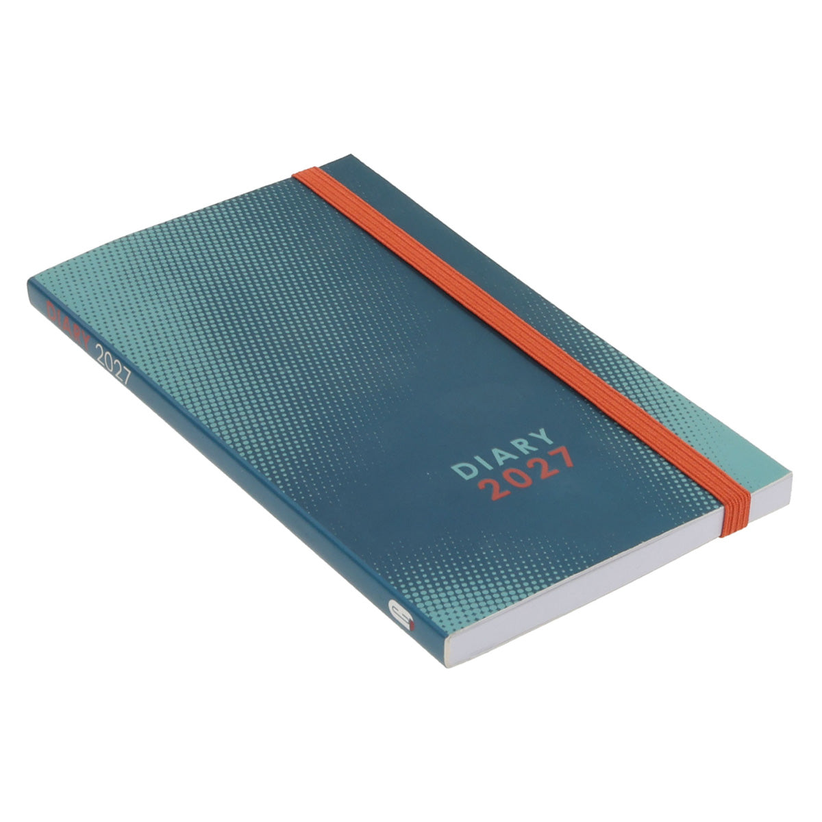 2027 Pocket Diary - Daily Planner - Teal & Orange - Paperback