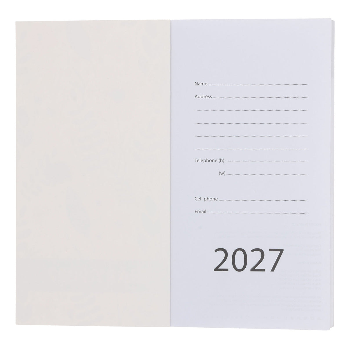2027 Pocket Diary - Daily Planner - Teal & Orange - Paperback