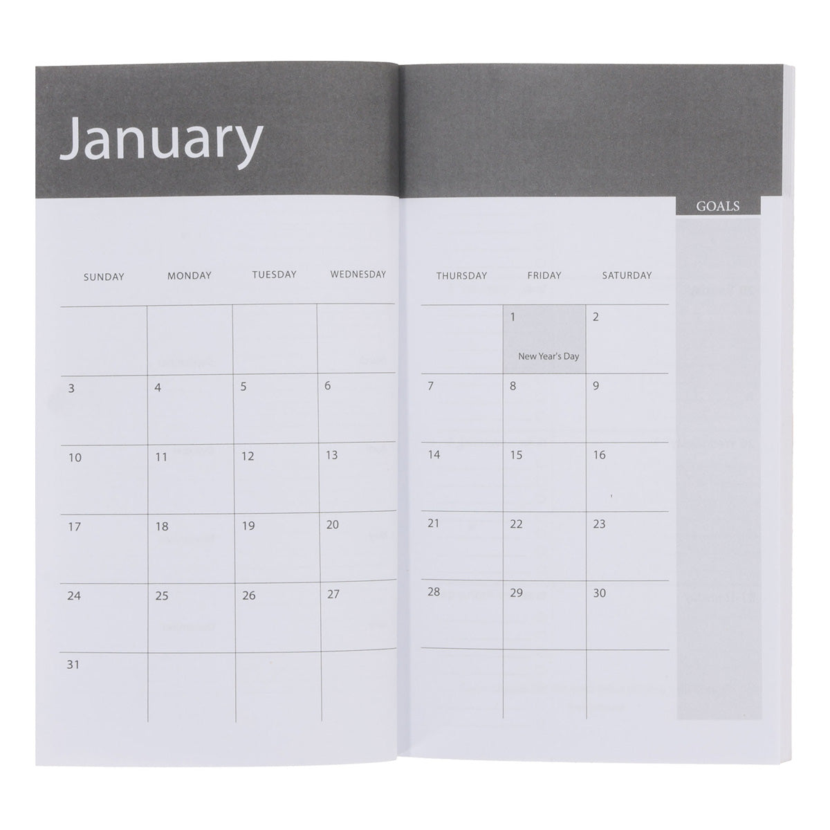 2027 Pocket Diary - Daily Planner - Teal & Orange - Paperback