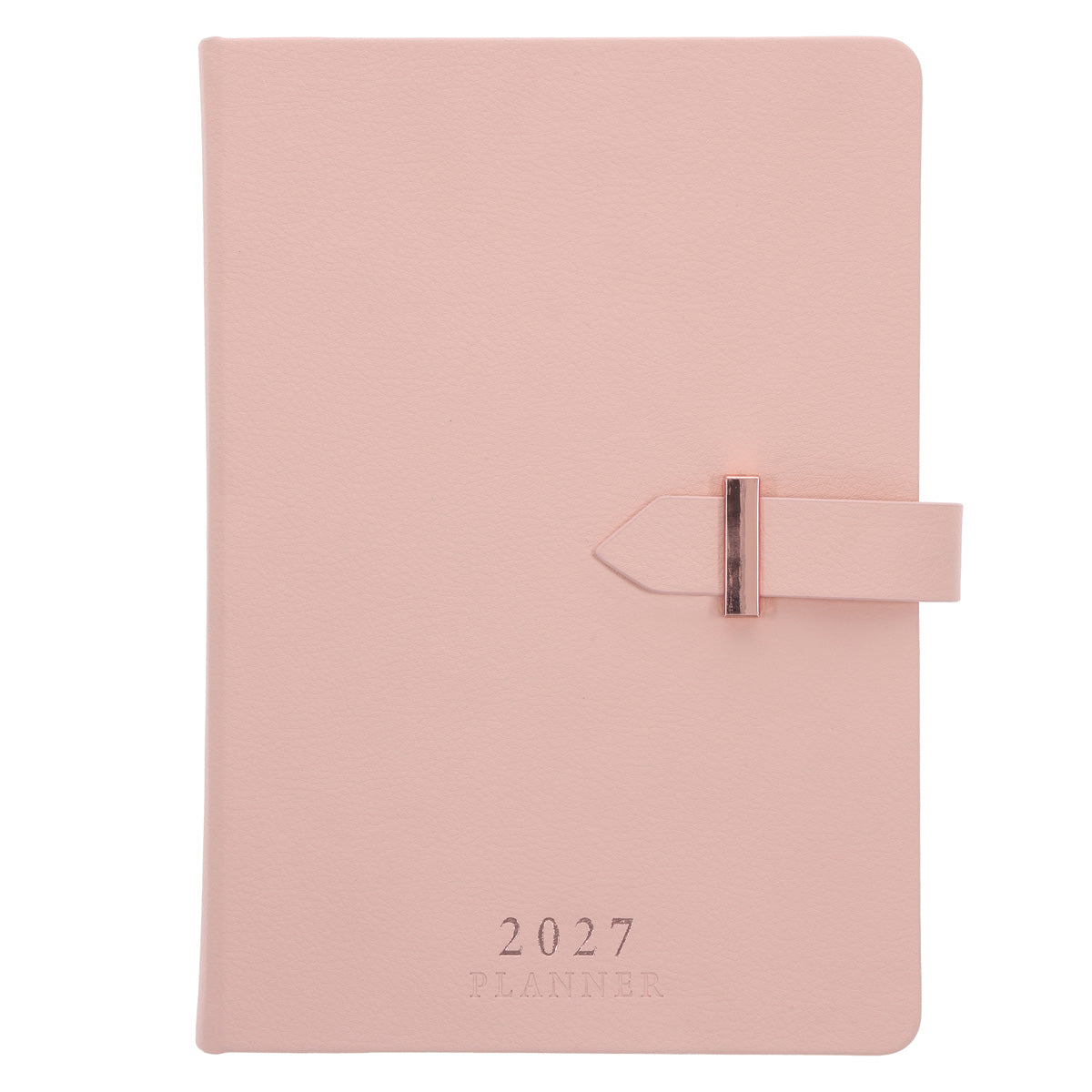2027 A5 Business Diary - Daily Planner - Linea Pink - Imitation Leather
