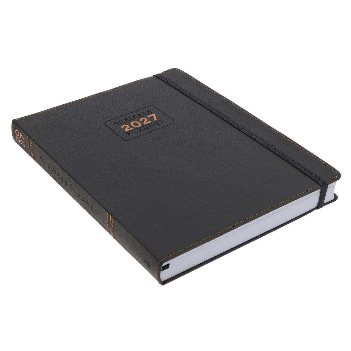 2027 A4 Business Diary - Daily Planner - Axis - Grey - Imitation Leather