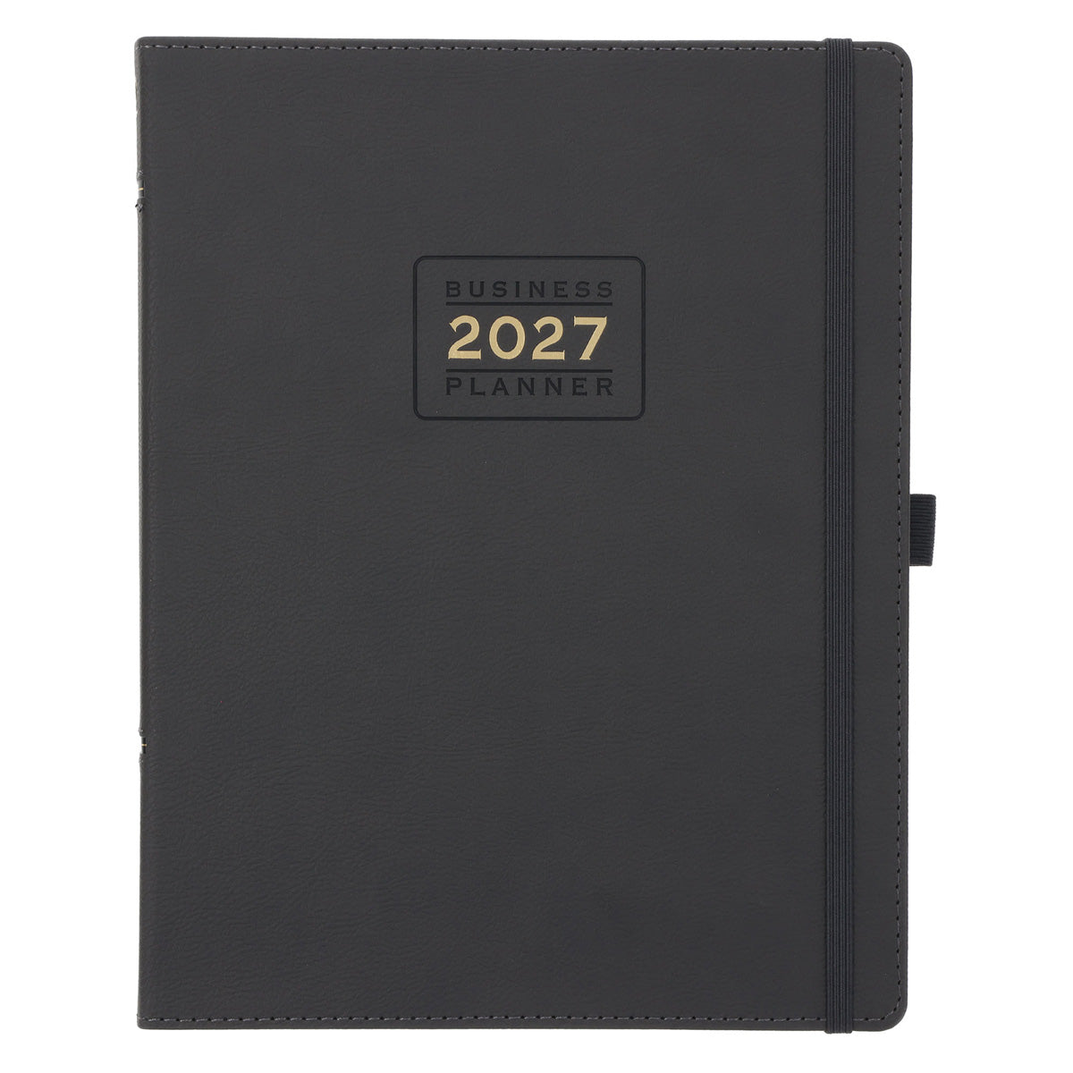 2027 A4 Business Diary - Daily Planner - Axis - Grey - Imitation Leather