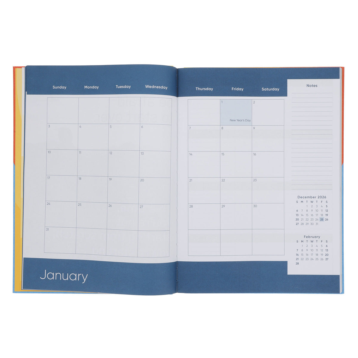 2027 Diary - Daily Planner - Soar - Quarter-Bound - Hardcover