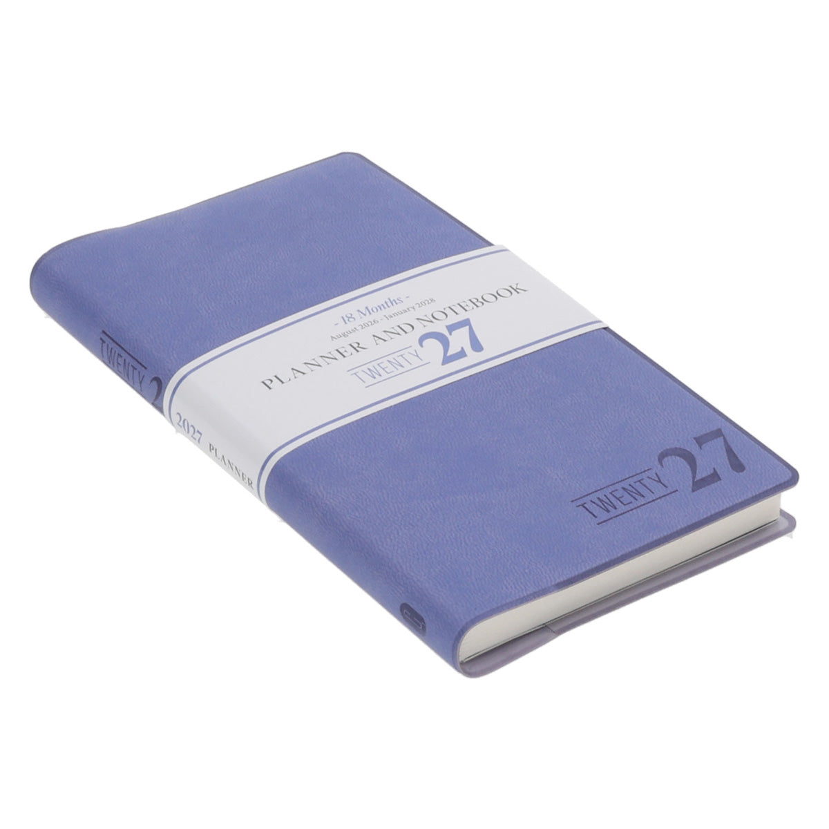 2027 Diary - 18-Month Planner and Notebook - Periwinkle - Imitation Leather