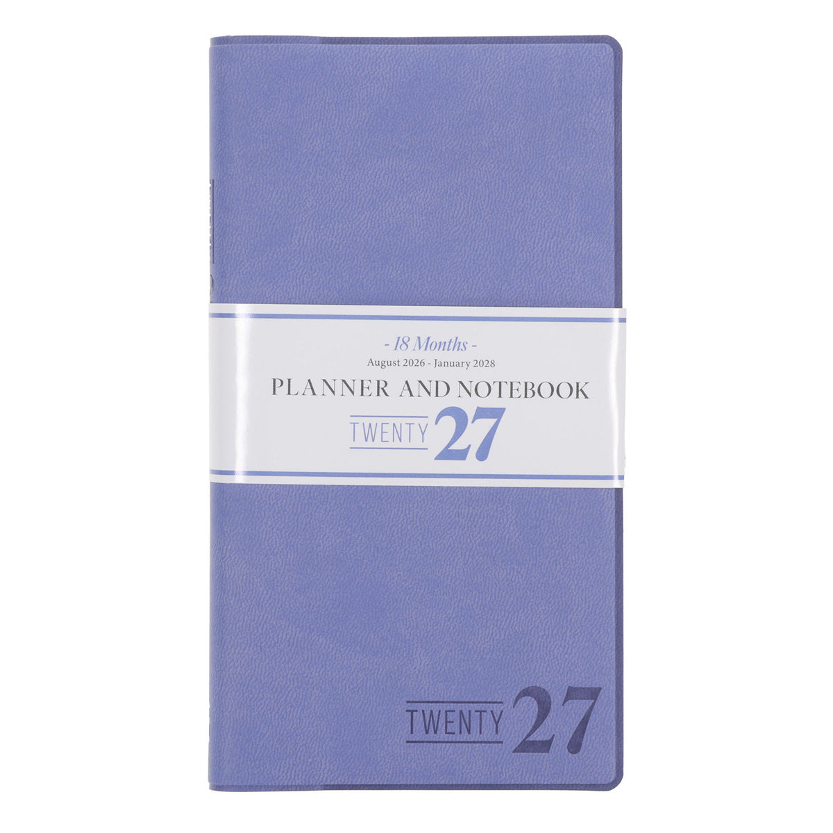 2027 Diary - 18-Month Planner and Notebook - Periwinkle - Imitation Leather