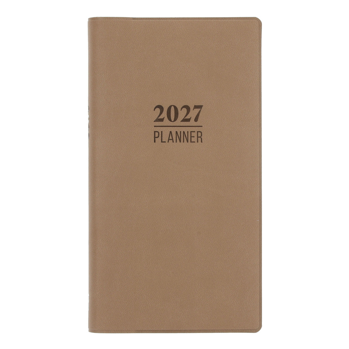 2027 Diary - 18-Month Planner and Notebook - French Beige - Imitation Leather