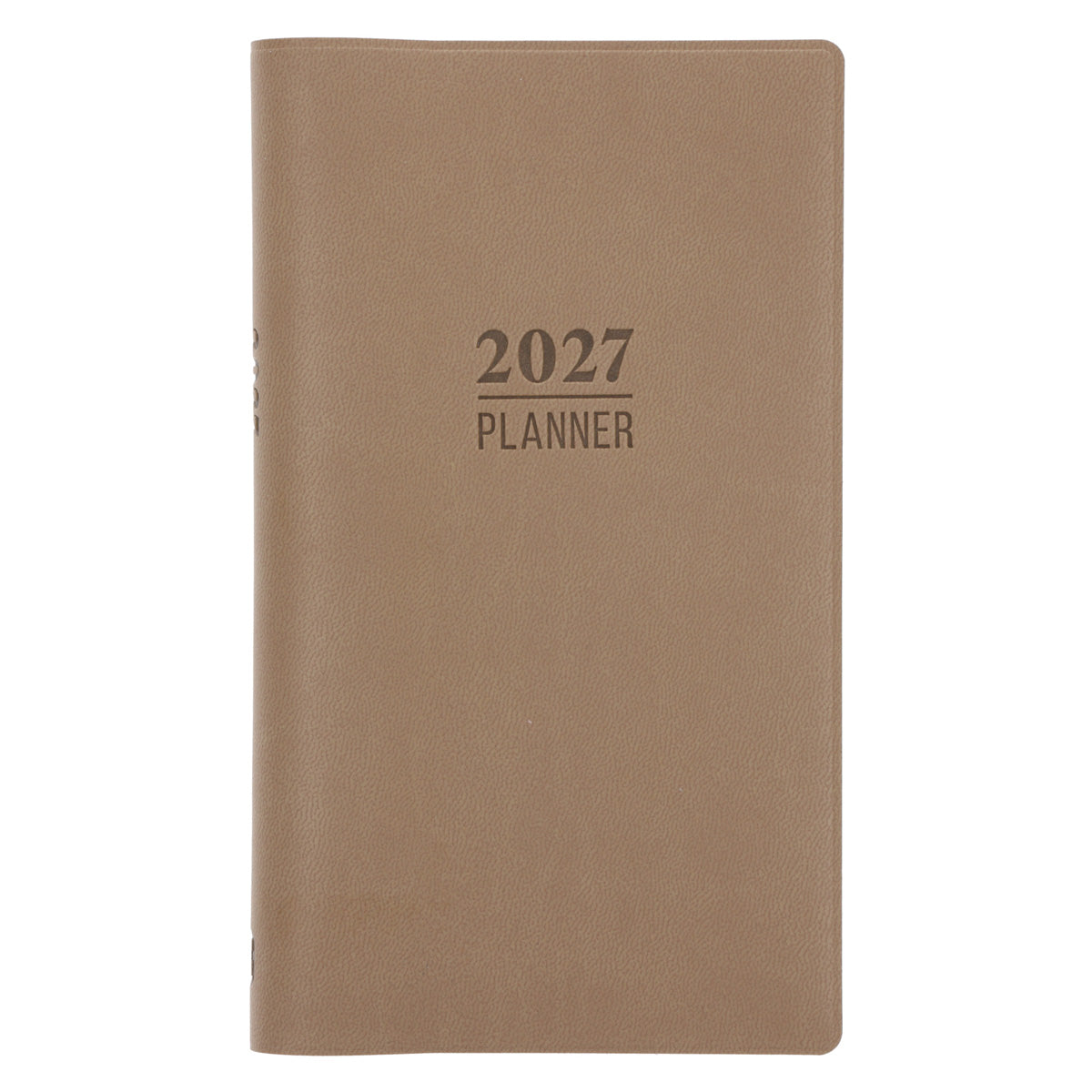 2027 Diary - 18-Month Planner and Notebook - French Beige - Imitation Leather