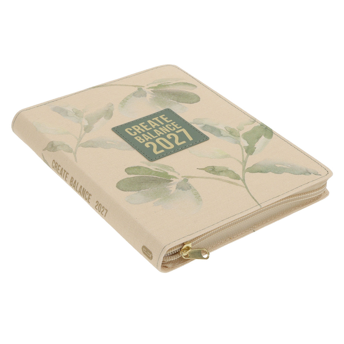 2027 Diary - Daily Planner for Women - Create Balance - Imitation Leather with Zip