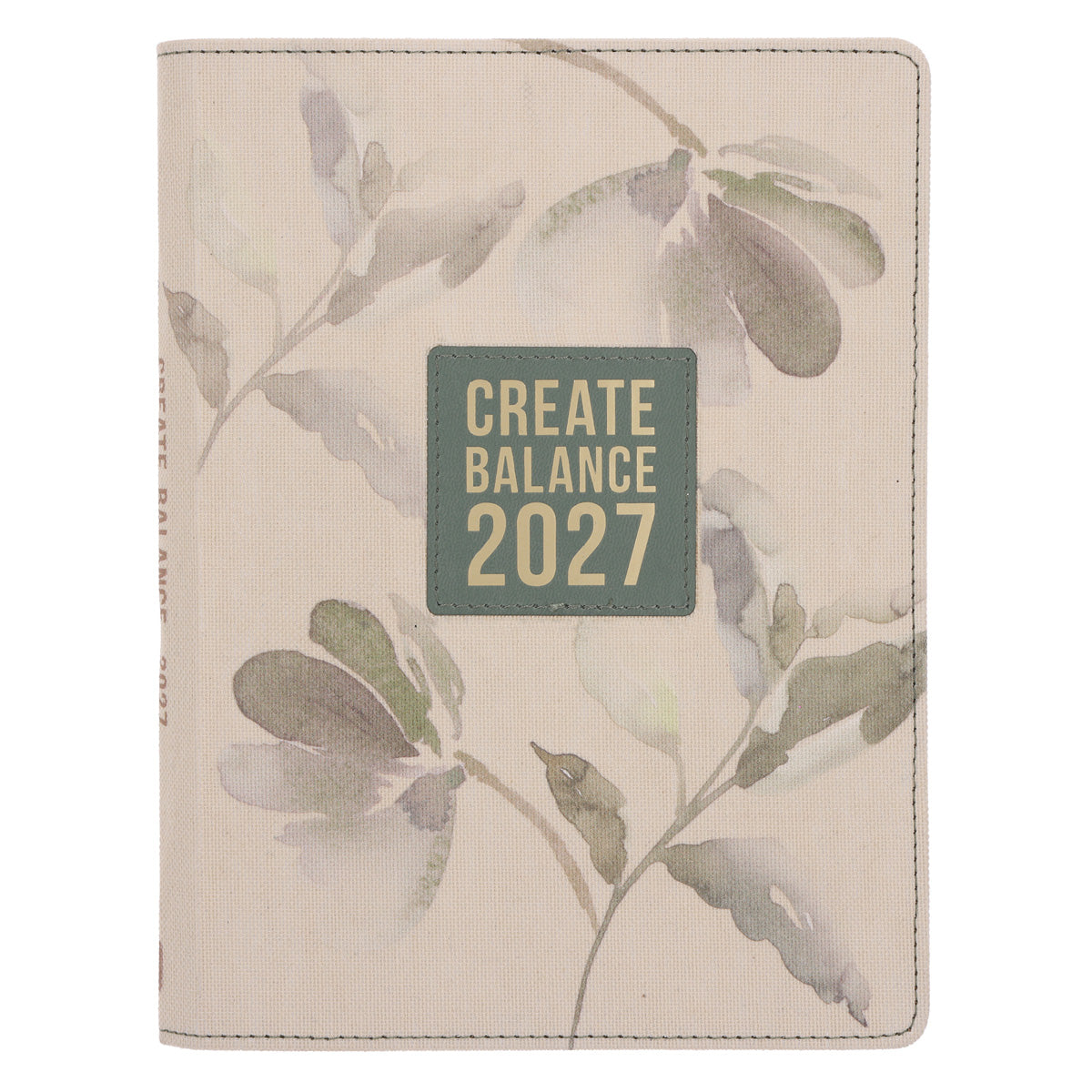 2027 Diary - Daily Planner for Women - Create Balance - Imitation Leather with Zip