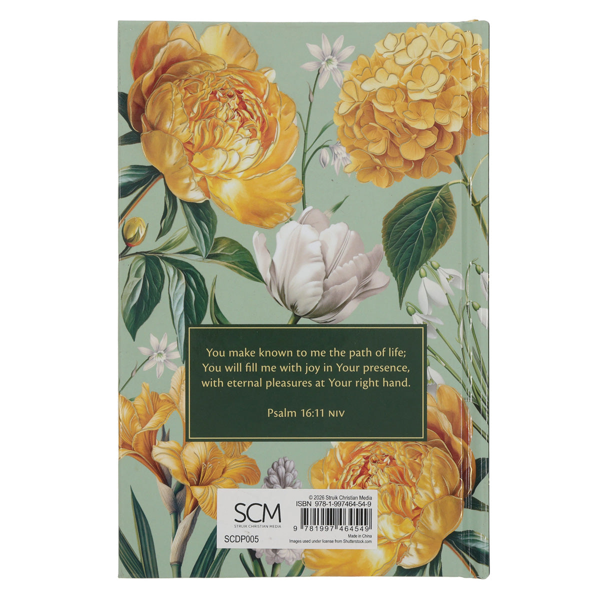 2027 Nina Smit Diary - Daily Planner for Women - Green & Yellow - Hardcover
